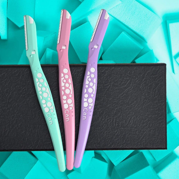 Kai Bubble Face Razor for Women | Gentle & Precise Hair Removal for Face | Eyebrows & Bikini Line | Stainless Steel Blades with Anti-Slip Grip