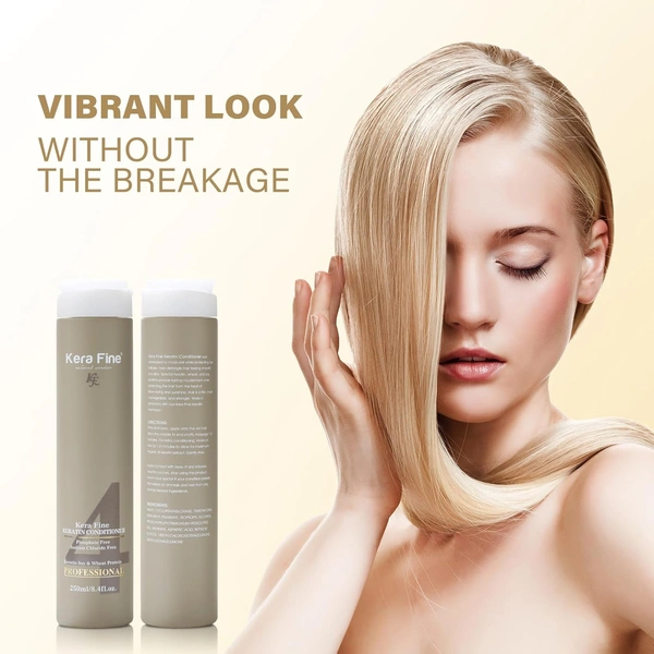 KERA FINE Kera Fine Keratin Conditioner 250ml | Sulfate, Paraben, Phosphate & Sodium Chloride Free | Enriched with Keratin, Soy & Wheat Protein | Professional Hair Care