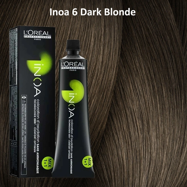 Loreal Professionnel Paris Loreal Professional Inoa 6 Color Tube Dark Blonde - 60g