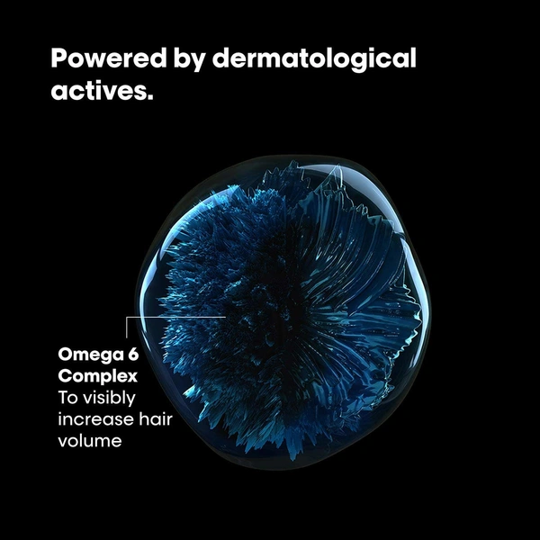 Loreal Professionnel Density Advanced Shampoo 300ml | Volume Boost Shampoo For Fine & Thinning Hair | With Omega-6 Complex | Professional Hair Density Shampoo