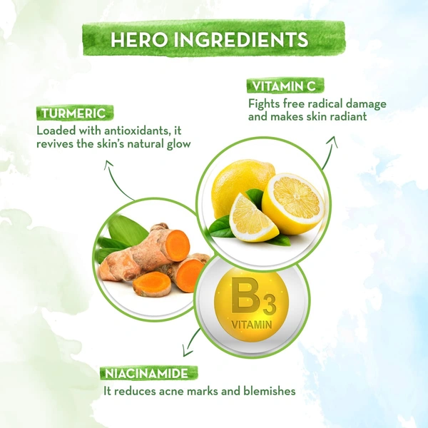 Mamaearth Daily Glow Face Cream 80g | with Vitamin C & Turmeric | For Skin Illumination | Moisturizes Skin | Dermatologically Tested | Lightweight Texture | Reduces Dark Spots | Brighten Skin | for All Skin Types