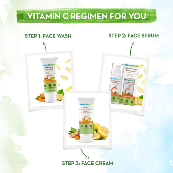 Mamaearth Daily Glow Face Cream 80g | with Vitamin C & Turmeric | For Skin Illumination | Moisturizes Skin | Dermatologically Tested | Lightweight Texture | Reduces Dark Spots | Brighten Skin | for All Skin Types