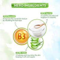 Mamaearth Rice Oil-Free Face Moisturizer 80g | with Rice Water & Niacinamide | for Glass Skin | 24-Hour Hydration | Lightweight Formula | Brightens Skin Tone | Non-Greasy | Paraben-Free | Oil-Free Skin | for All Skin Types