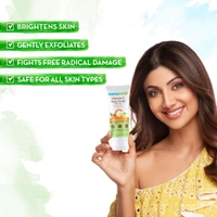 Mamaearth Vitamin C Face Scrub 100g | with Vitamin C and Walnut | For Skin Illumination | Brighten Skin | Gently Exfoliate | Paraben & SLS Free | Soft & Smooth | Skin Rejuvenating Scrub | For All Skin Types