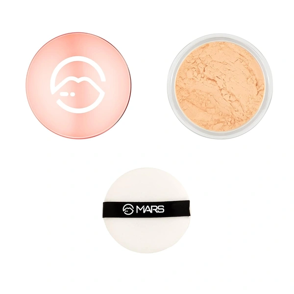 Mars Born To Bake Setting Powder Honey Gaze, 10g | Matte Finish, Long-Lasting Oil Control & Sebum Management | Blurs Pores & Smooths Fine Lines