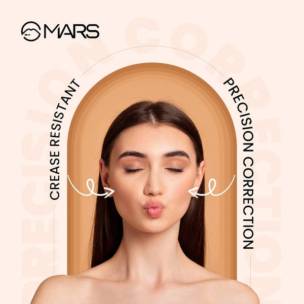 Mars Cover Rangers Creamy Matte Concealer 24g Multicolor Shade 02 | Corrector & Concealer Palette | Lightweight, Easy Blend, Full Coverage Face Makeup Concealer