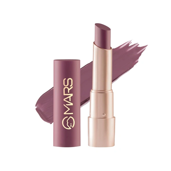 Mars MARS Creamy Matte Long-Lasting Lipstick for Women 3.2g (Shade 14-Sinful Salsa)| Smooth & Lightweight | Single Swipe Application