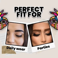 Mars Fabulash False Eyelashes 05 Oomph| Lightweight | Synthetic Lashes | Easy Fit |All Eye Shapes