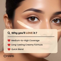 Mars Fantasy Face Concealer Palette 16g, 01-Medium | Rich & Creamy Texture | Long-Lasting Wear | All-In-One Versatile Coverage | Multi Shades