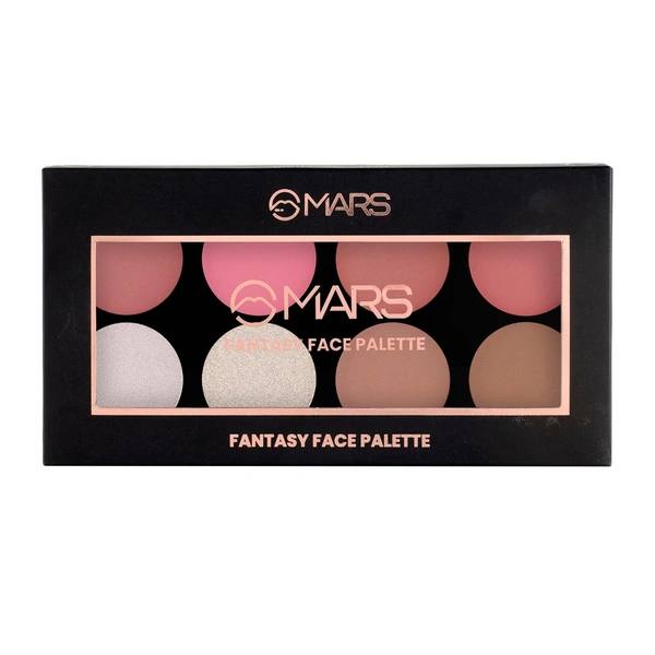 Mars MARS Fantasy Face Palette with Blushes, Highlighters and Bronzer 20g (Shade-02) | Highly Pigmented | Long Lasting | Complete Face Makeup Kit
