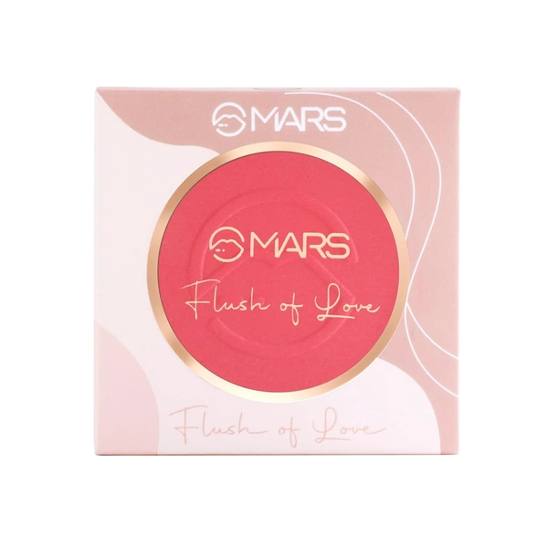 Mars Flush of Love Face Blusher 8g, Shade11 | Highly Pigmented | Easy to Blend | Lightweight Matte Finish | Natural & Long-Lasting Cheek Color