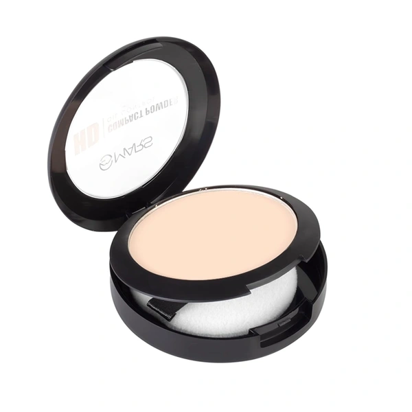 Mars HD Mattifying Compact Powder 02 Vanilla (8g) | Long-Lasting | Lightweight Formula | Oil Control |Flawless Matte Finish