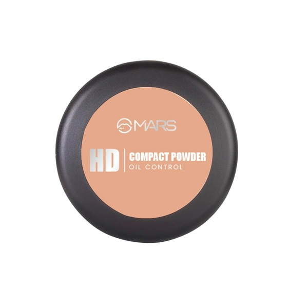 Mars HD Mattifying Compact Powder 06 Cocoa (8g) | Long-Lasting | Lightweight Formula | Oil Control |Flawless Matte Finish