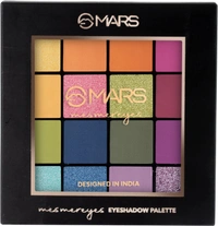 Mars Mesmereyes 16 Color Smoky Eyes Eyeshadow Palette 03 Multicolor, 80.8g| Highly Pigmented Matte & Shimmer Finishes