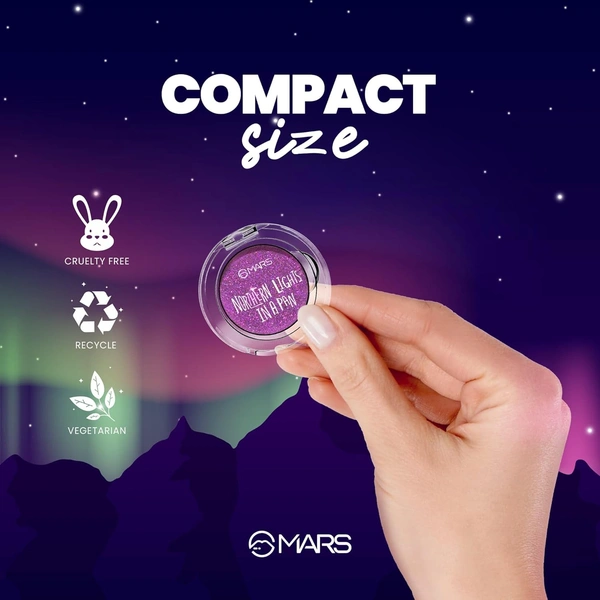 Mars Northern Lights Eyeshadow 02 Norwegian Nights (0.5g) | Dual-Tone Shimmer, High Pigmentation, Easy to Blend