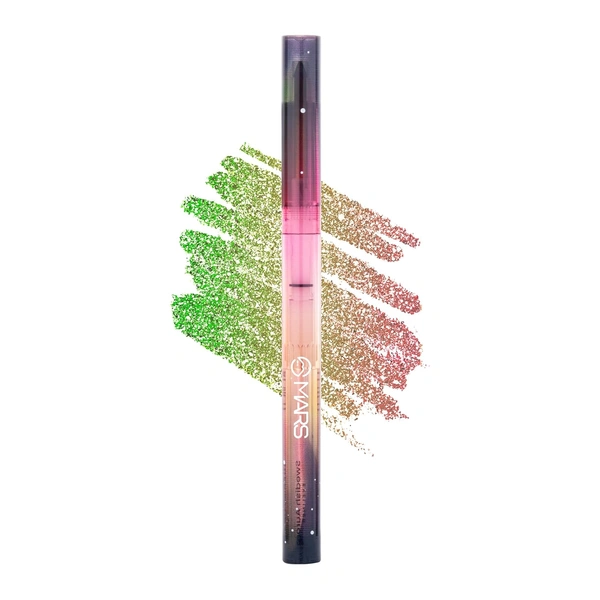 Mars MARS Northern Lights In A Pencil Retractable Eyeliner (01-SWEDISH AURORA) 0.35gm | Waterproof & Smudge-Resistant | Long-Lasting & Duo-Chrome Eye Pencil for Bold Looks