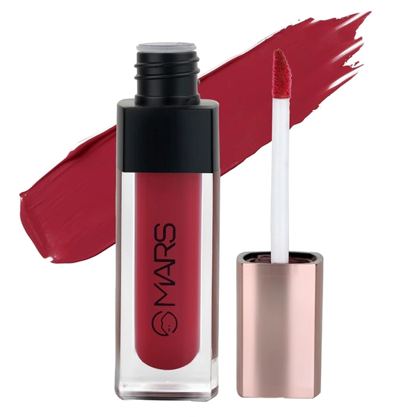 Mars Popstar Matte Liquid Mousse Lipstick 07-Dancing Diva (6ml) | Lightweight | Non-Sticky | Transfer-Proof & Waterproof | Long-Lasting upto 12-Hour