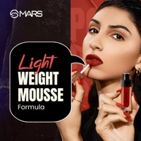 Mars Popstar Matte Liquid Mousse Lipstick 10-Secrecy (6ml) | Lightweight | Non-Sticky | Transfer-Proof & Waterproof | Long-Lasting upto 12-Hour