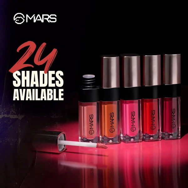 Mars Popstar Matte Liquid Mousse Lipstick 10-Secrecy (6ml) | Lightweight | Non-Sticky | Transfer-Proof & Waterproof | Long-Lasting upto 12-Hour