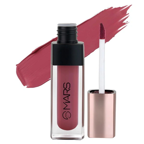 Mars Popstar Matte Liquid Mousse Lipstick 19-Glory (6ml) | Lightweight | Non-Sticky | Transfer-Proof & Waterproof | Long-Lasting upto 12-Hour