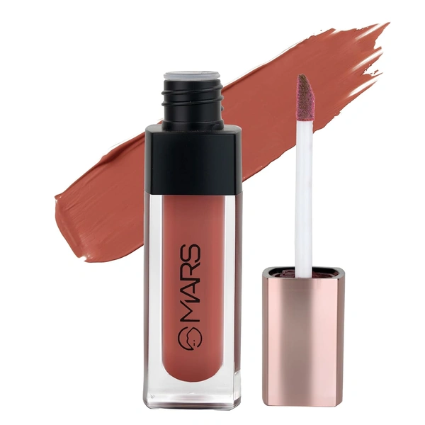 Mars Popstar Matte Liquid Mousse Lipstick 20-Queenie (6ml) | Lightweight | Non-Sticky | Transfer-Proof & Waterproof | Long-Lasting upto 12-Hour