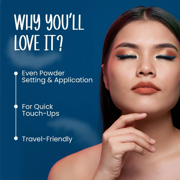 Mars Powder Puff with Strap | Perfect for Loose & Pressed Powder | Flawless Application & Gentle on Skin