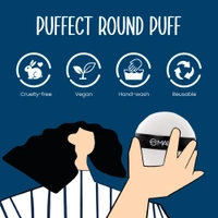 Mars Powder Puff with Strap | Perfect for Loose & Pressed Powder | Flawless Application & Gentle on Skin