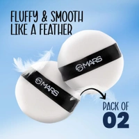 Mars Powder Puff with Strap | Perfect for Loose & Pressed Powder | Flawless Application & Gentle on Skin