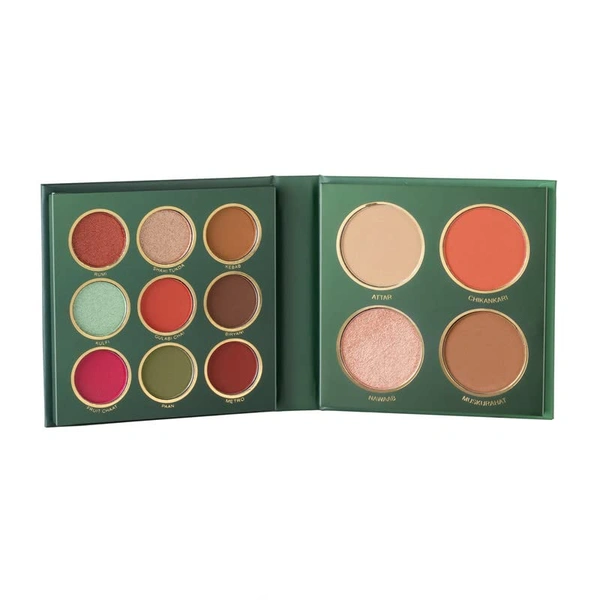 Mars The City Paradise Makeup Kit 05 Lucknow (16g) | 9 Eyeshadows | Highlighter | Blusher | Highly Pigmented & Blendable