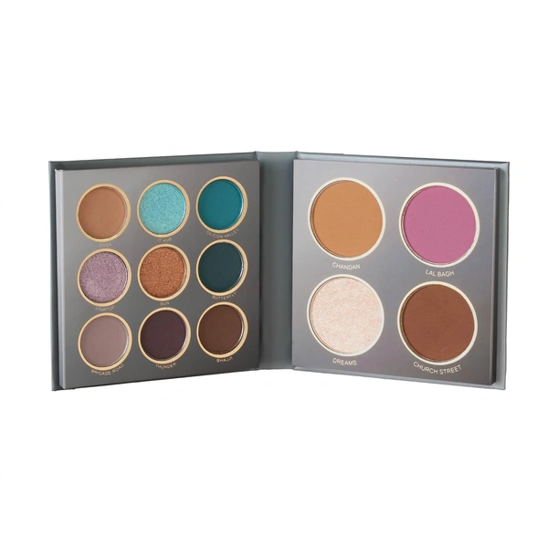 Mars The City Paradise Makeup Kit 06 Bangluru (16g) | 9 Eyeshadows | Highlighter | Blusher | Highly Pigmented & Blendable