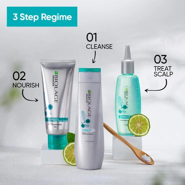 Matrix Biolage Scalppure Anti Dandruff Conditioner 98g | Purifies Scalp & Controls Dandruff | Deep Nourishment for Healthy, Flake-Free Hair - 1