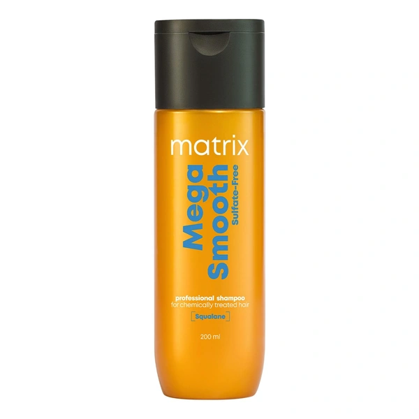Matrix Mega Smooth Sulfate-Free Shampoo 200ml | For Colored & Chemically Treated Hair | Bond Repair Formula | Safe for Keratin, Botox, Nanoplastia, Cysteine & Smoothening