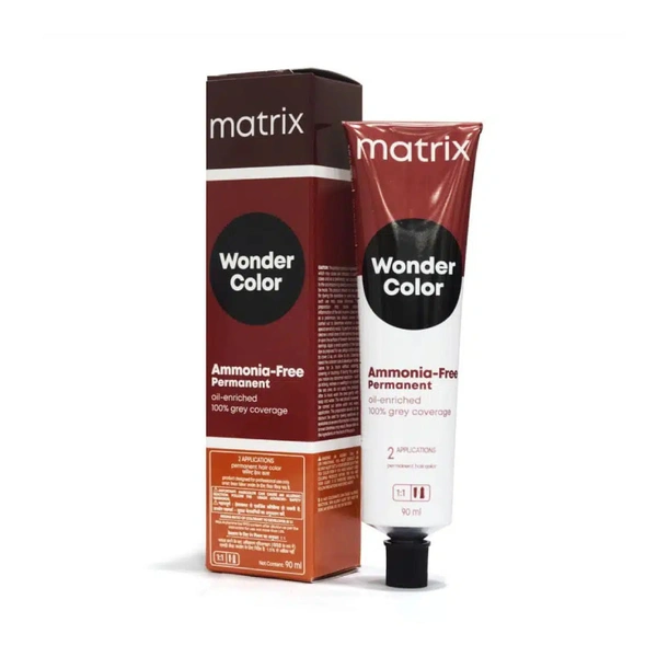 Matrix Wonder Hair Color Violet Medium Brown 4V, 4.2 90ML Amonia Free |Achieve vibrant & long-lasting violet medium brown color with 50% grey coverage