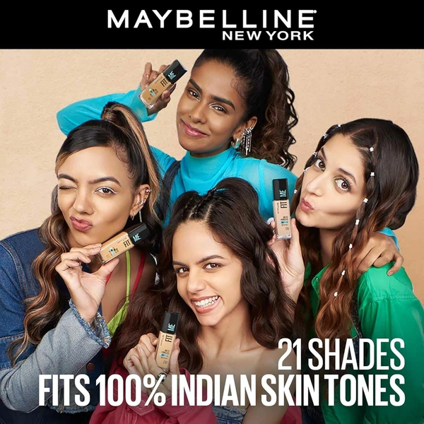 Maybelline New York Fit Me Matte + Poreless Liquid Foundation 30ml with SPF 22 Lightweight | Shade 230 Natural Buff & Long-Lasting | Oil-Control, Natural Matte Finish
