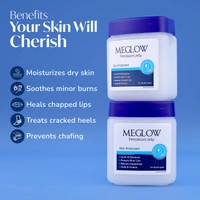 Meglow Moisturizing Petroleum Jelly 100g | Deep Hydration & Skin Protection | Vitamin E Locks Moisture, Heals Dry Skin & Prevents Cracks