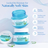 Meglow Nourishing Aloe Vera Gel 100g | Intense Skin Hydration Formula | Aloe Vera & Cucumber Moisturizing Gel for Skin & Hair | All Skin Types
