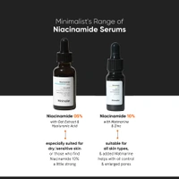 Minimalist 10% Niacinamide Face Serum 10ml | Oil Control & Anti-Acne with Zinc | Skin Clarifying Serum for Pore Care, Blemish Removal & Smooth Texture | For All Skin Types