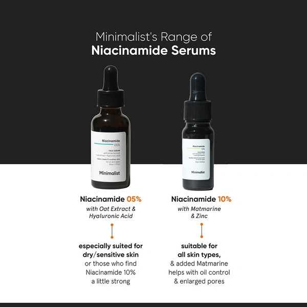 Minimalist 10% Niacinamide Face Serum 10ml | Oil Control & Anti-Acne with Zinc | Skin Clarifying Serum for Pore Care, Blemish Removal & Smooth Texture | For All Skin Types