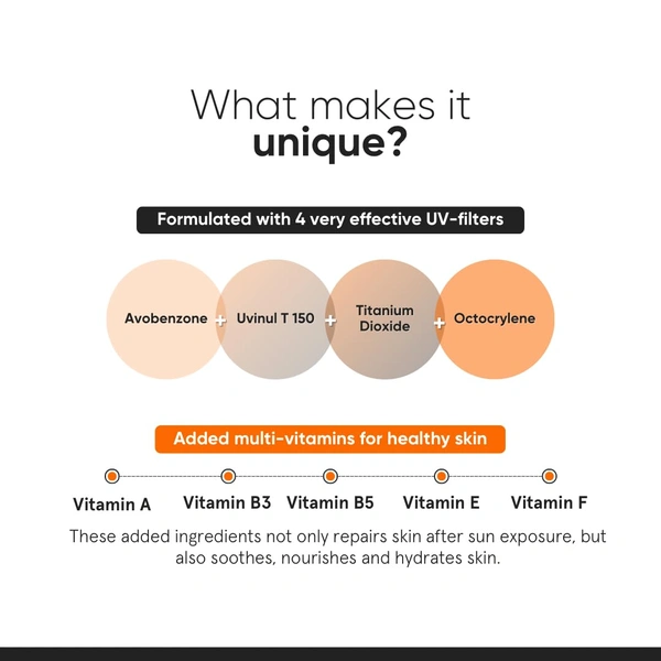 Minimalist Sunscreen SPF 50 PA++++ 100g | Clinically Tested in US (In-Vivo) | Broad Spectrum UVA & UVB Protection | Lightweight, No White Cast, Multi-Vitamins