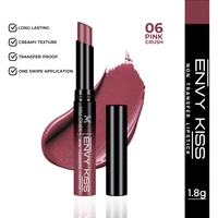 Miss Claire Envy Kiss Non Transfer Lipstick 06 Pink Crush 1.8g | Long Wear Matte Finish | Smudge Proof Transfer Resistant Lightweight Nude Pink Lip Color