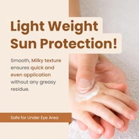 Mother Sparsh Milky Mineral Baby Sunscreen 50g| Ultra-Light Sunscreen Lotion with SPF 30, Broad Spectrum UVA/UVB Protection | Baby Lotion with Milk Protein, Coconut Oil & Vitamin E