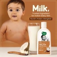Mother Sparsh Milky Soft Baby sampoo 200ml | Coconut based Cleanser & Milk protein, vitamin e | Gentle, Tear-Free Formula for Soft & Healthy Baby Skin