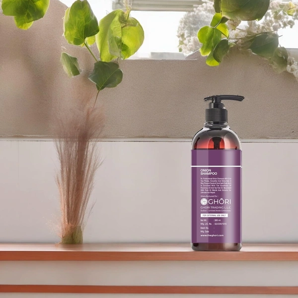 N Plus N + Professional Onion Shampoo 300ml | For Strong & Thick Hair | Hairfall & Dandruff Control | Paraben Free | Healthy , Soft & Shiny Hair | for All Hair Types