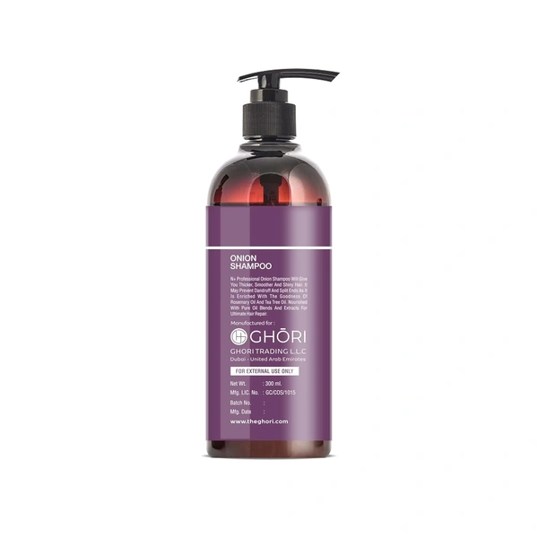 N Plus N + Professional Onion Shampoo 300ml | For Strong & Thick Hair | Hairfall & Dandruff Control | Paraben Free | Healthy , Soft & Shiny Hair | for All Hair Types