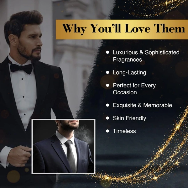 Nourish Mantra NM New York Metropolis Man Luxury Perfume Set of 4 15ml each set| Long Lasting Eau De Parfum | Premium Fragrance Gift Set | Vegan - Travel-Friendly - 60ml Total