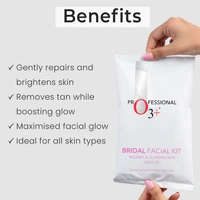 O3+ Professional O3+ Bridal Facial Kit for Radiant & Glowing Skin for All Skin Types with 10 steps (120g, Single Use)