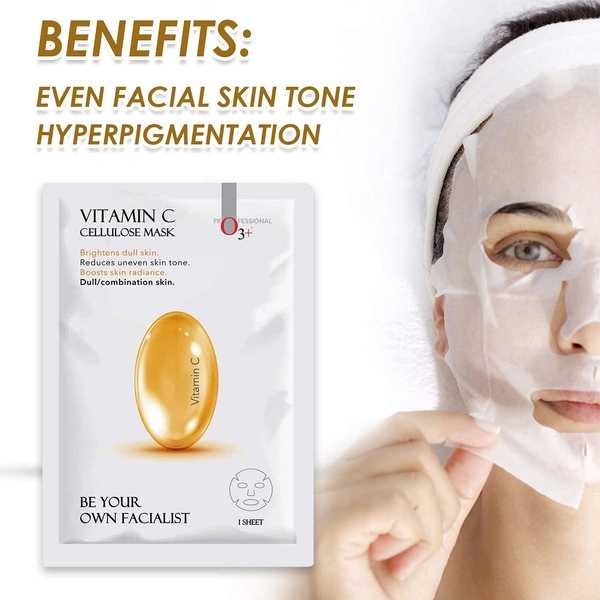 O3+ Professional O3+ Facialist Vitamin C Cellulose Mask 30g