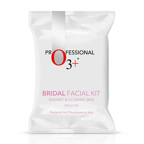 O3+ Professional Bridal Facial Kit 60g + 69ml for Radiant Glowing Skin | Hyaluronic Acid, Glycolic Acid & Niacinamide | Salon Like Facial for All Skin Types