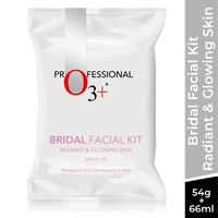 O3+ Professional Bridal Facial Kit 60g + 69ml for Radiant Glowing Skin | Hyaluronic Acid, Glycolic Acid & Niacinamide | Salon Like Facial for All Skin Types