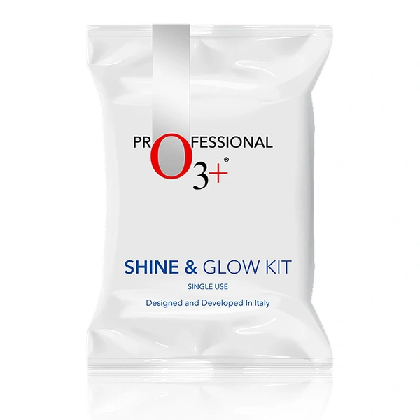 O3+ Shine & Glow Facial Kit Single Use For All Skin Type Skin Glowing 38g